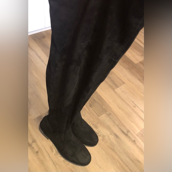 UNISA women's MAYZII over the knee boots (black fabric upper) - Picture 6 of 12